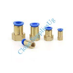 Pneumatic Female Thread Straight Adaptor Fitting