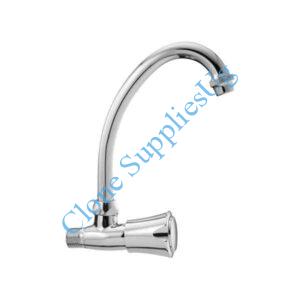 Bossini Wall Mount Sink Tap with Swan Neck