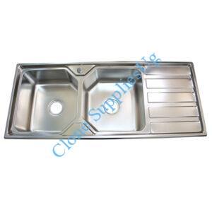 Kitchen sink Double Bowl Single Tray