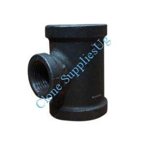 Black Pipe Reducing Tee Fitting