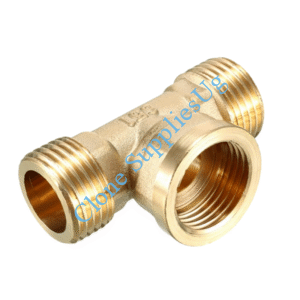 Brass Tee Adaptor (M × F × M)
