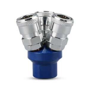 Pneumatic 3-Way Air Quick Coupler 1/4"