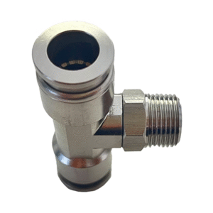 Pneumatic Male Tee Adaptor  Fitting 316L