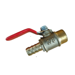 Mini Brass Ball valves Barb x Male