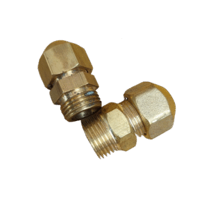 Brass Male Thread Hex Flare Nipple 10/12
