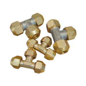 Brass Flare Tee Connector (FL X FL X FL)