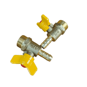 Brass Male Butterfly Valve 1/2" X 3/8