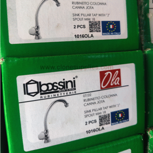 Bossini Sink Pillar Tap with "J" Spout