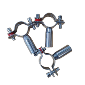 SS304 Stainless Steel Sanitary Pipe Holder with Bar End