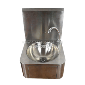 Stainless Steel Knee-Operated Hand Wash Basin - Clone Supplies