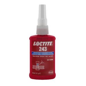 Loctite 243 threadlocker adhesive bottle