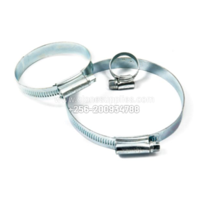 Stainless steel hose clamp adjustable hose clip for pipes and hoses in Uganda