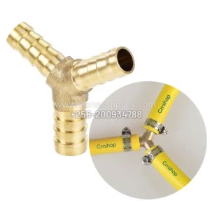 Brass Y-type hose tee junction for flexible hose systems in Uganda